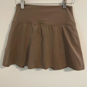 Lululemon Skirt Skort Womens XS Tan Pleated Tennis Running Athletic